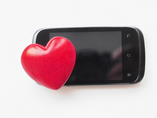 smartphone love heart