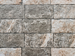 Grey rustic brick wall texture background 