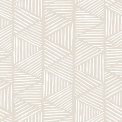 Aesthetic Contemporary printable seamless pattern with abstract Minimal elegant line brush stroke shapes and line in nude colors.