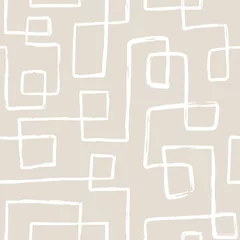 Photo sur Plexiglas Beige Motif harmonieux imprimable contemporain esthétique avec des formes abstraites de trait de pinceau de ligne élégante minimale et une ligne dans des couleurs nude.