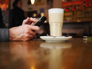 coffee smartphone