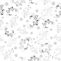 Full Seamless Abstract Floral Pattern in Vector illustration for fashion textile fabric print background