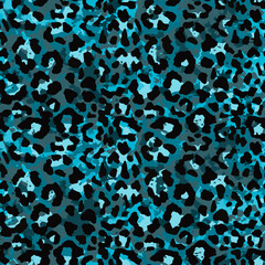 Full seamless leopard cheetah animal skin pattern. Design for textile fabric printing. Suitable for fashion use.
