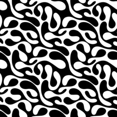 Full Seamless Modern Abstract vector classic pattern for girls, boys, clothes. Wallpaper for textile and fabric print. Fashion style black and white simple background texture.