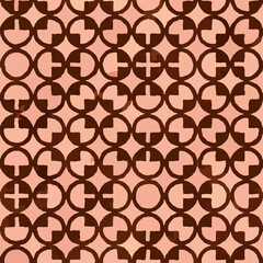 Full seamless burgundy geometric texture pattern for decor and textile fabric printing. Multipurpose circle model design for fashion and home design.