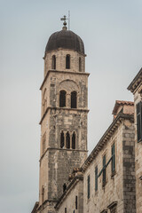 Fototapeta na wymiar Kroatien, Dalmatien, Dubrovnik, Kirchturm in Altstadt
