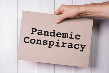 Pandemic conspiracy sign