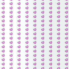 seamless Pattern with Flourishes  Heart vector illustration Background design