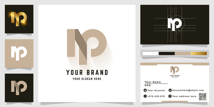 Letter M or NP monogram logo