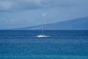 yacht in the sea