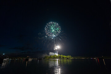 fireworks over the lake