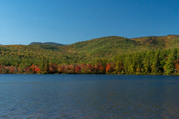 autumn landscape with lake