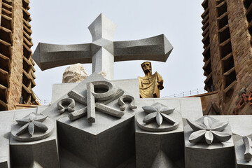 Sculptures, Sagrada Familia, Barcelona, Spain