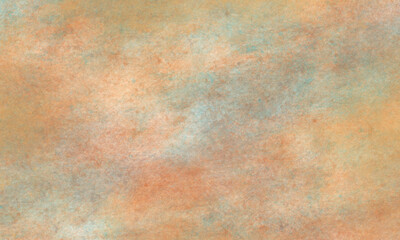 Watercolor background in orange, blue and red tones. Copy space, horizontal banner.