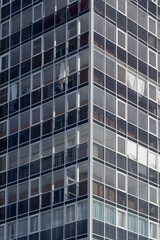 Residential complex. Business class apartments with a bright and colorful facade. Modern architecture. The facade of the house.