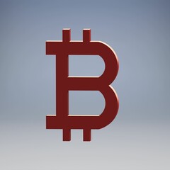 Obraz premium symbol on red background