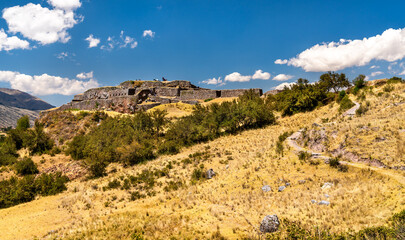 Puka Pukara Fortress in the Cusco Region of Peru