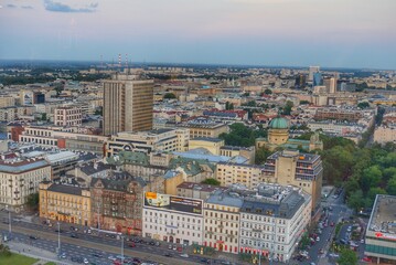 aerial view of the city