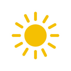 Sun vector icon illustration sign