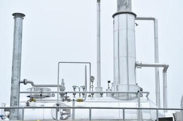 Industrial details from a natural gas storage facility