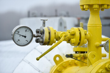 Industrial details from a natural gas storage facility