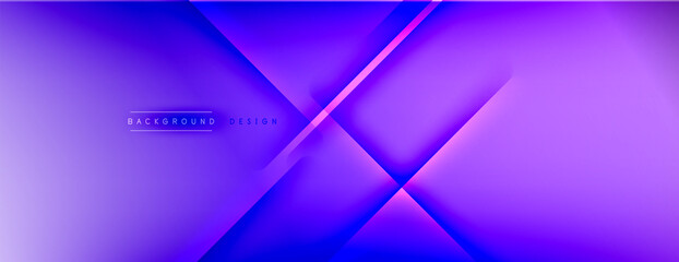 Abstract background - lines composition created with lights and shadows. Technology or business digital template. Trendy simple fluid color gradient abstract background with dynamic