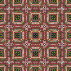 Abstract geometric mosaic seamless pattern. 