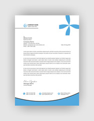 
creative and corporate letterhead template design for your business