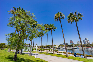 Fototapeta premium Beautiful scene around Rainbow Harbor