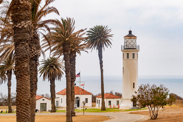 Daytime landscape around Vicente Lighthouse