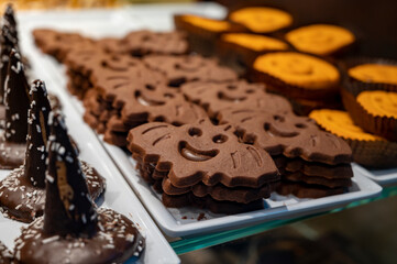 Funny Halloween homemade baked biscuits and cookies