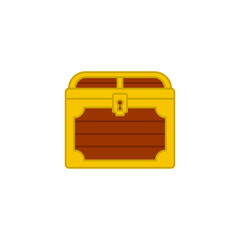 Treasure box icon design template vector isolated