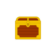 Treasure box icon design template vector isolated