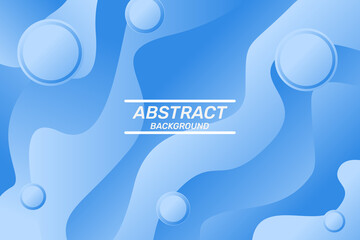 Gradient modern abstract background wave style, blue color