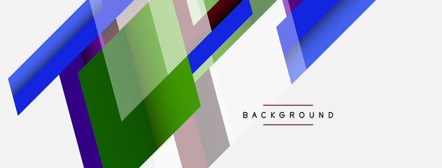 Vector background. Abstract overlapping color lines design with shadow effects. Illustration for wallpaper banner background or landing page