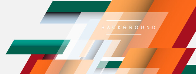 Background. Geometric diagonal square shapes and lines abstract composition. Vector illustration for wallpaper banner background or landing page