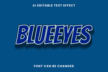 Obraz premium Blueeyes Text Effect