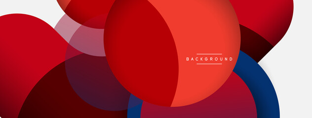 Creative geometric wallpaper. Minimal abstract background. Circles composition vector illustration for wallpaper banner background or landing page