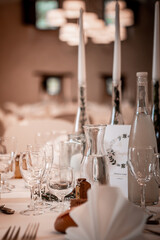 Marriage reception hall in an old French castle