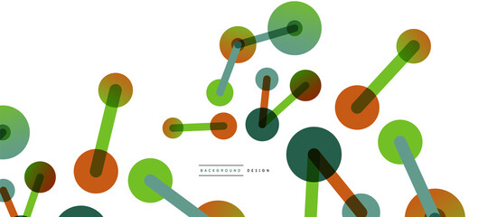 Network concept abstract background. Dots connection. Big data idea. Business template for wallpaper, banner, background or landing