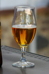 Copa con cerveza