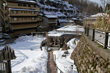 Yuwaku hot spring onsen in Kanazawa Japan