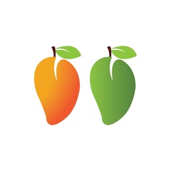 Mango fruit vector icon illustration design