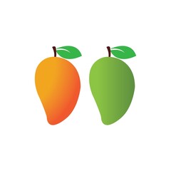 Mango fruit vector icon illustration design