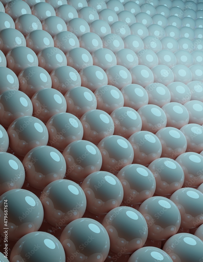 Poster abstract white colorful bubbles wall background. copy space for text and image. pattern for trendy p