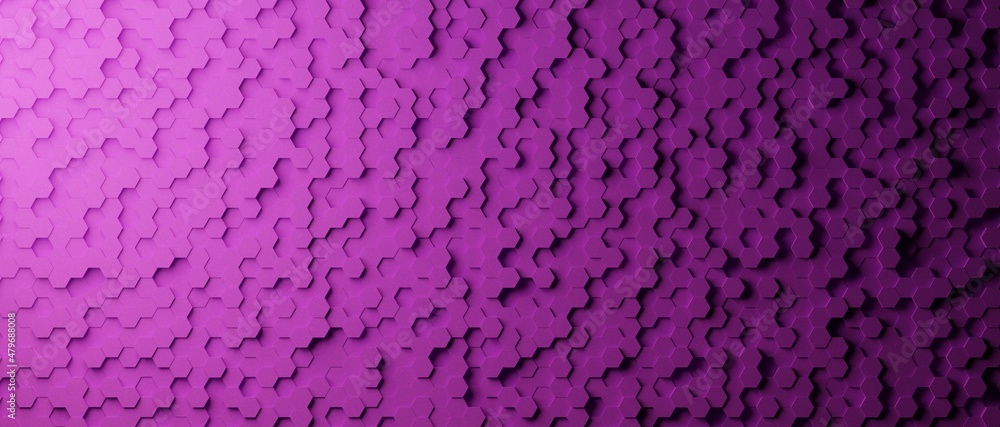 Aufkleber purple irregular hexagonal pattern. colorful background. abstract honeycomb background in grey color
