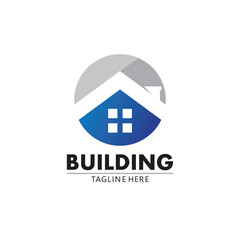 Real estate and home buildings vector logo icons template