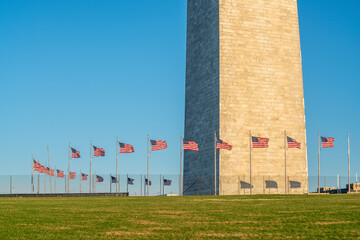 Washington Monument in the National Mall in Washington, D.C., USA