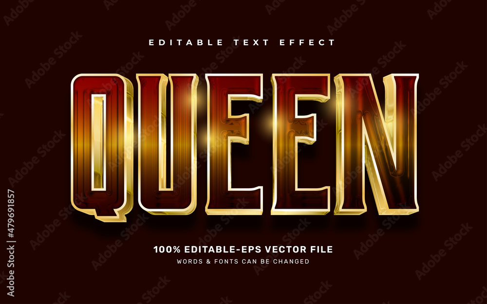 Poster queen text effect - Posters