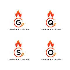 letter restaurant vector logo design